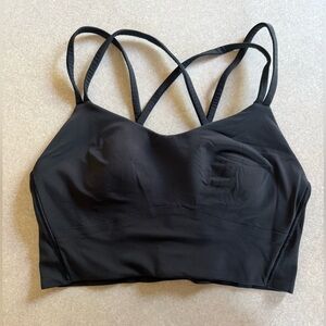 Black Lululemon Size 6 “Like a Cloud” Longline Bra Top